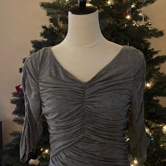 BCBG MAXAZRIA Gray Dress, Medium - Picture 6 of 11